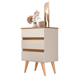 Mesa De Cabeceira Criado Roma 3 Gavetas Para Quarto - Várias Cores em Oferta na Shopee