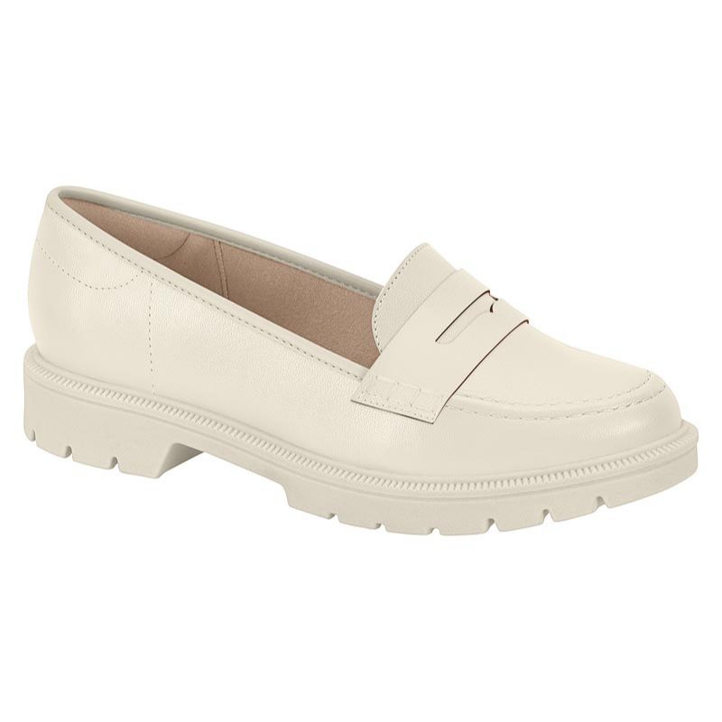 Sapato Mocassim Social Feminino Básico Beira Rio Loafer Tratorado Salto Baixo Confortável - 4283.115 em Oferta na Shopee