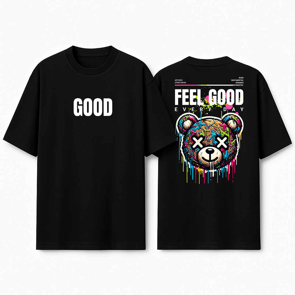 Camiseta Oversized Assalt Streetwear Estampada Moda Urbana Estilo Rua Camisa Larga Manga Curta Jovem