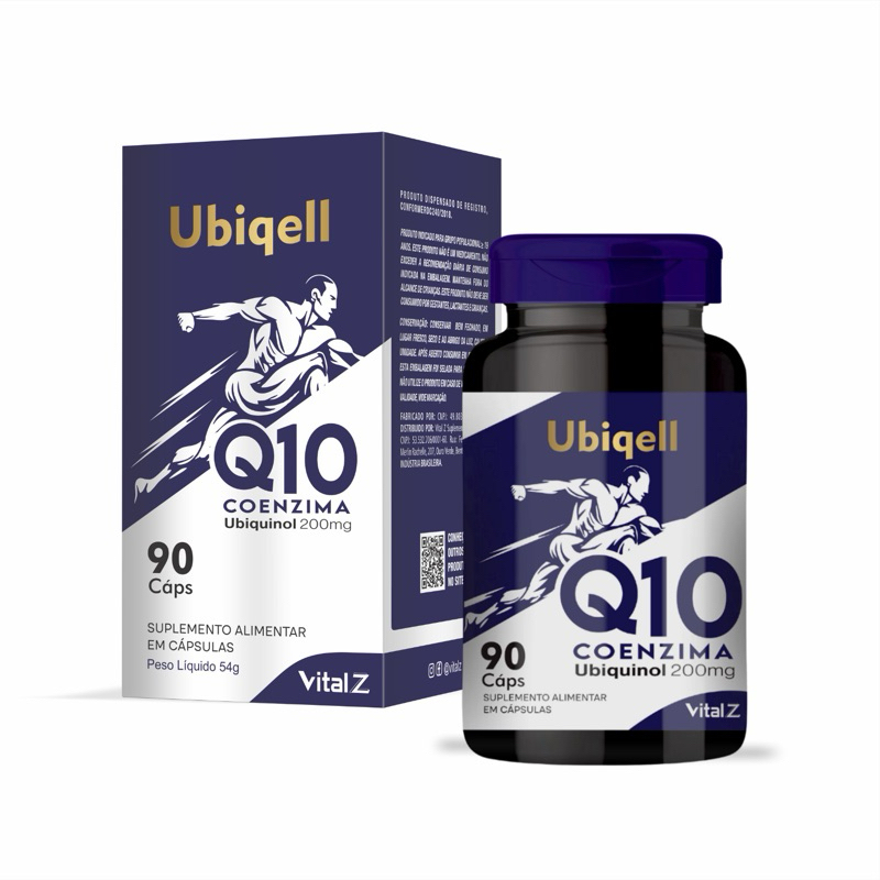 Coenzima Q10 Ubiquinol 200mg Forma Ativa | 90 Cápsulas | Alta Absorção Vital Z