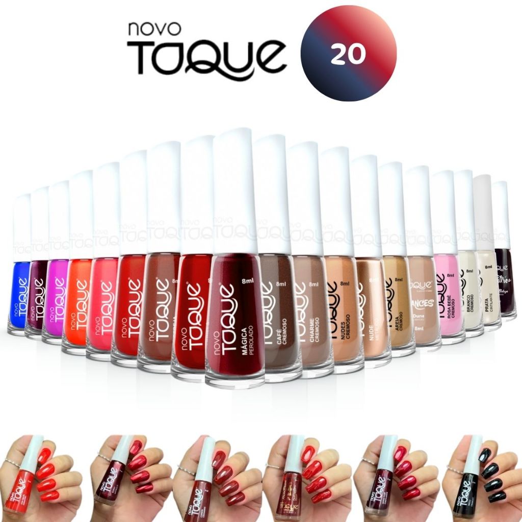 Esmalte Novo Toque atacado com cores sortidas lançamento atacado manicure