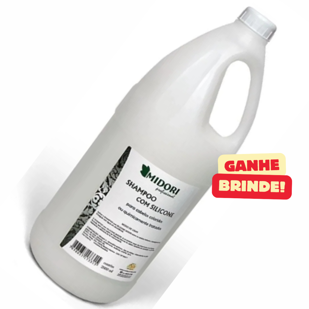 Shampoo Com Silicone 2 Litros Midori Profissional Original em Oferta na Shopee