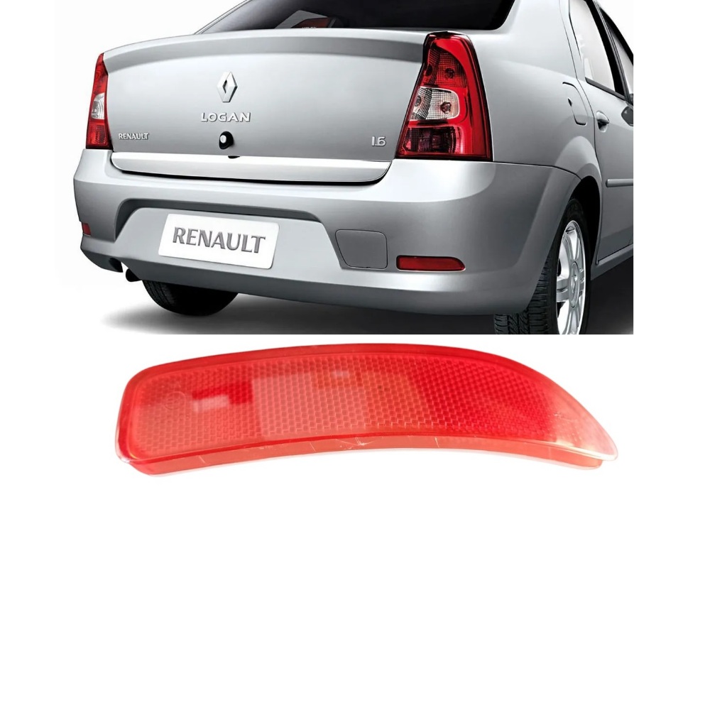 Refletor Olho De Gato Direito Renault P/ Logan  2010 A 2013