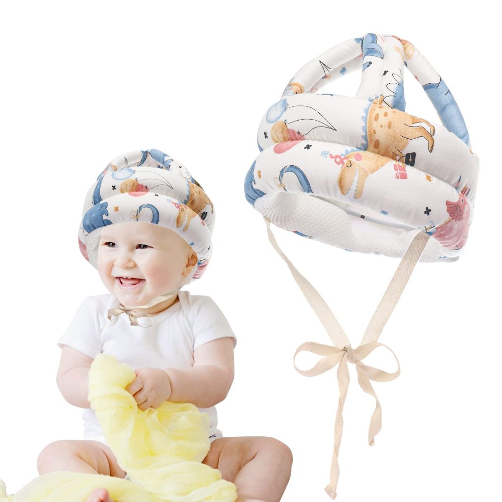 Capacete para Bebês que Engatinham e Andam - Conjunto de Proteção para a Cabeça do Bebê, Protege a Cabeça do Bebê de Imp
