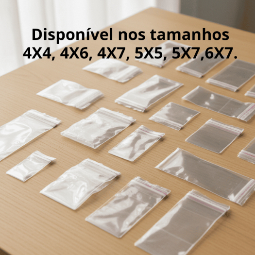 SACO PLÁSTICO COM LACRE ADESIVO, 4X4, 4X6, 4X7, 5X5, 5X7,6X7. EMBALAGEM PARA ACESSÓRIOS.1000UND em Oferta na Shopee