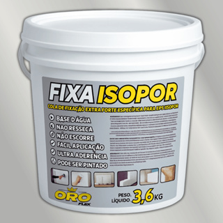 Cola que fixa ISOPOR em telhados, forros, paredes, madeira, PVC 3,6KG Lançamento OROFLEX em Oferta na Shopee