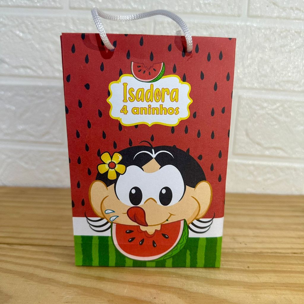 Sacolinha Surpresa Personalizada Magali P - PEGUE E MONTE