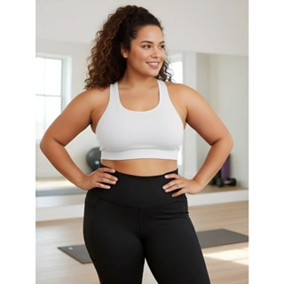 Top Academia Plus Size Suplex de Poliéster Roupas Fitness Femininas em Oferta na Shopee