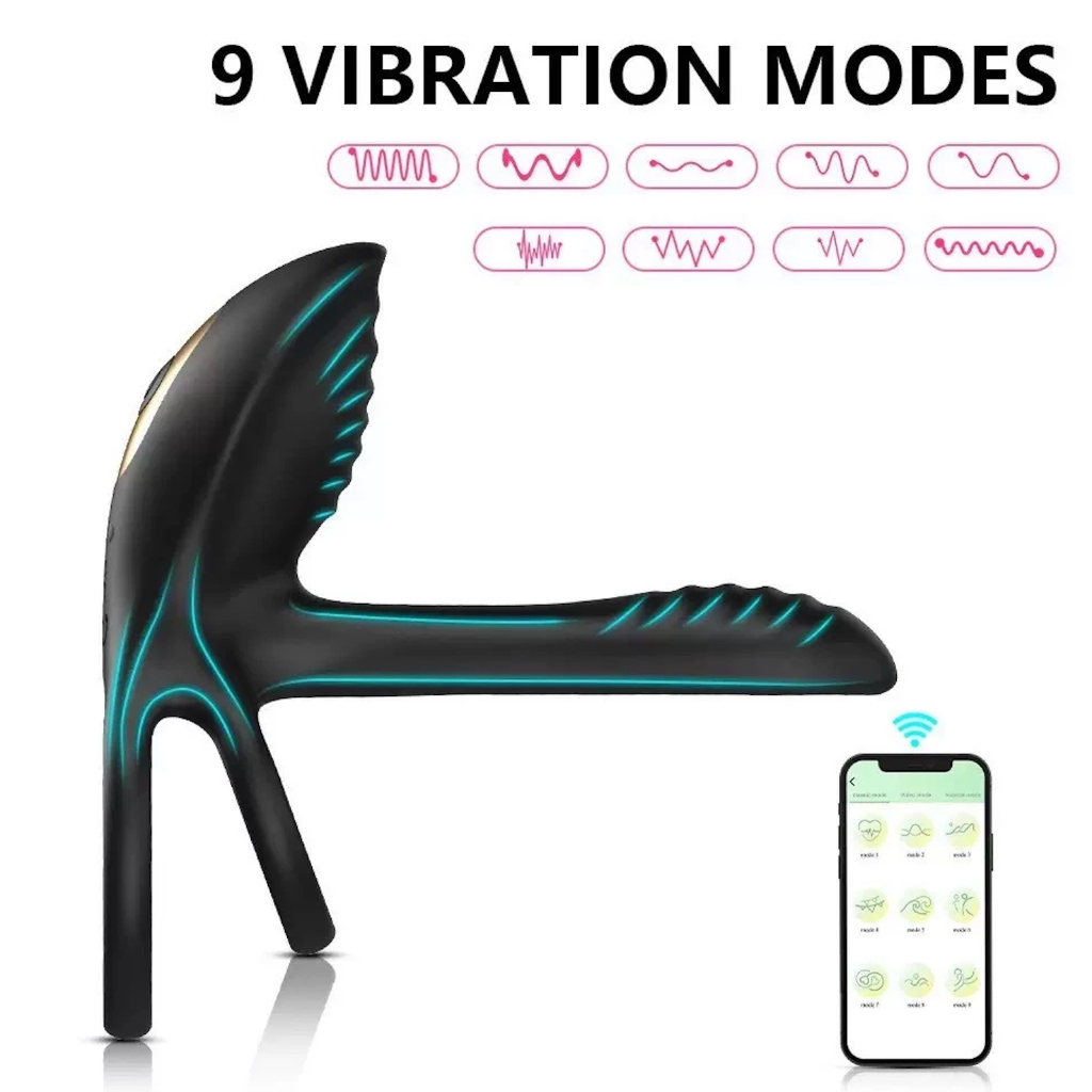 Vibrador Anel Peniano Anel Vibratório com Estimulador clitóris Sex Shop SJH-16 em Oferta na Shopee