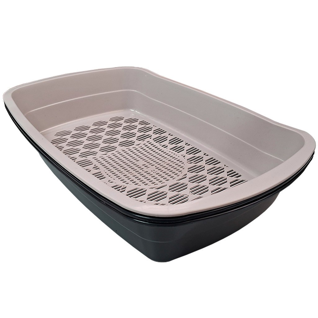 Caixa de Areia Higiênica 3 em 1 Para Gatos Com Peneira Reforçado Sandbox em Oferta na Shopee