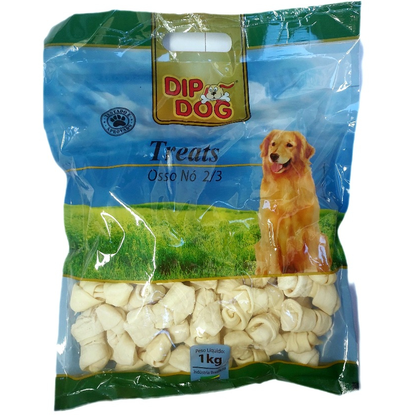 Osso nó 1kg petisco para cães vários tamanhos Nozinho Dip Dog Treats em Oferta na Shopee