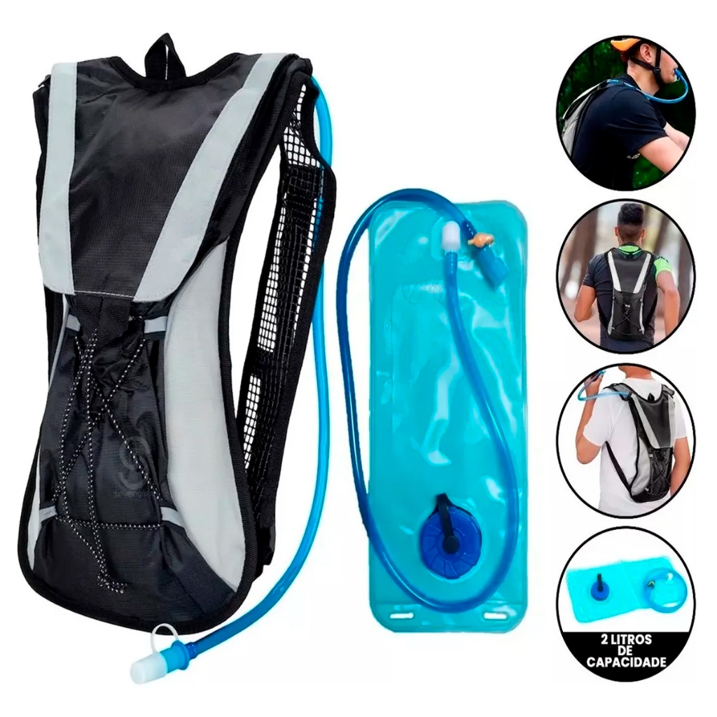 Mochila Hidratação bike Impermeável Camelback D Água Bike 2 Litro R-11 em Oferta na Shopee
