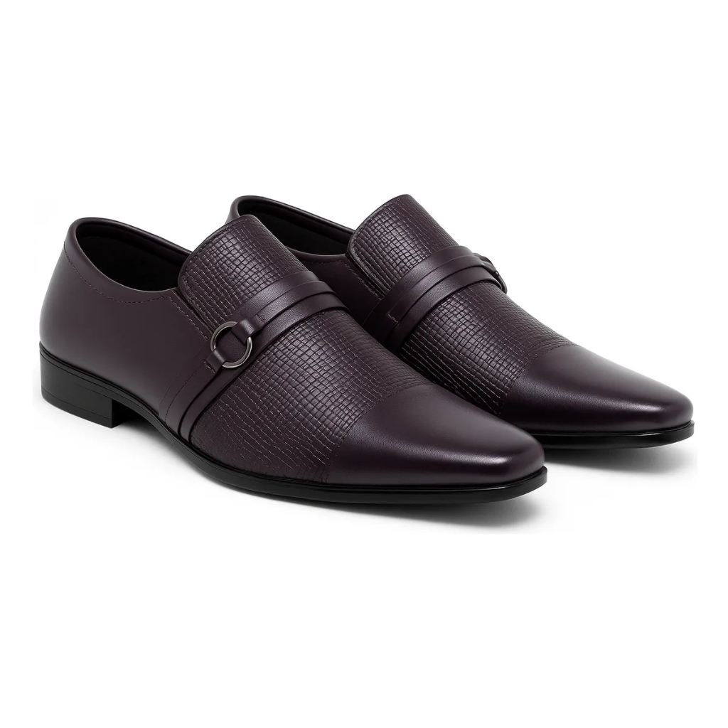 Sapato Social Masculino Couro + Cinto