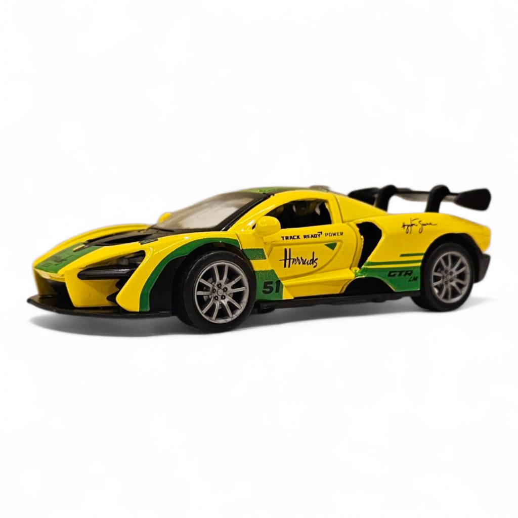 Carrinho de ferro Mclaren Realista,  abre as portas para cima. Frete gratis e Envio rapido