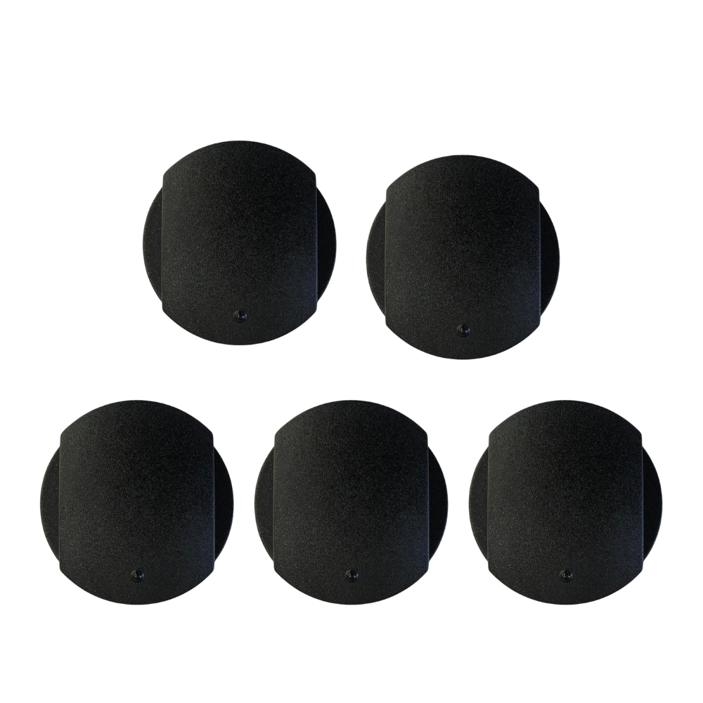 Kit 5 Botão Original Preto Manipulo Cooktop Para Brastemp