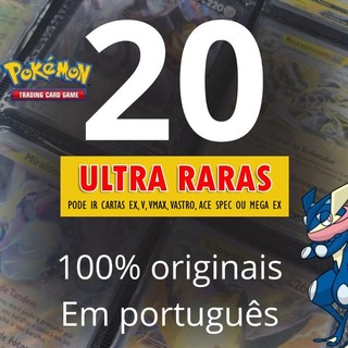 Kit Ultra raras originais 20 cartas Pokémon