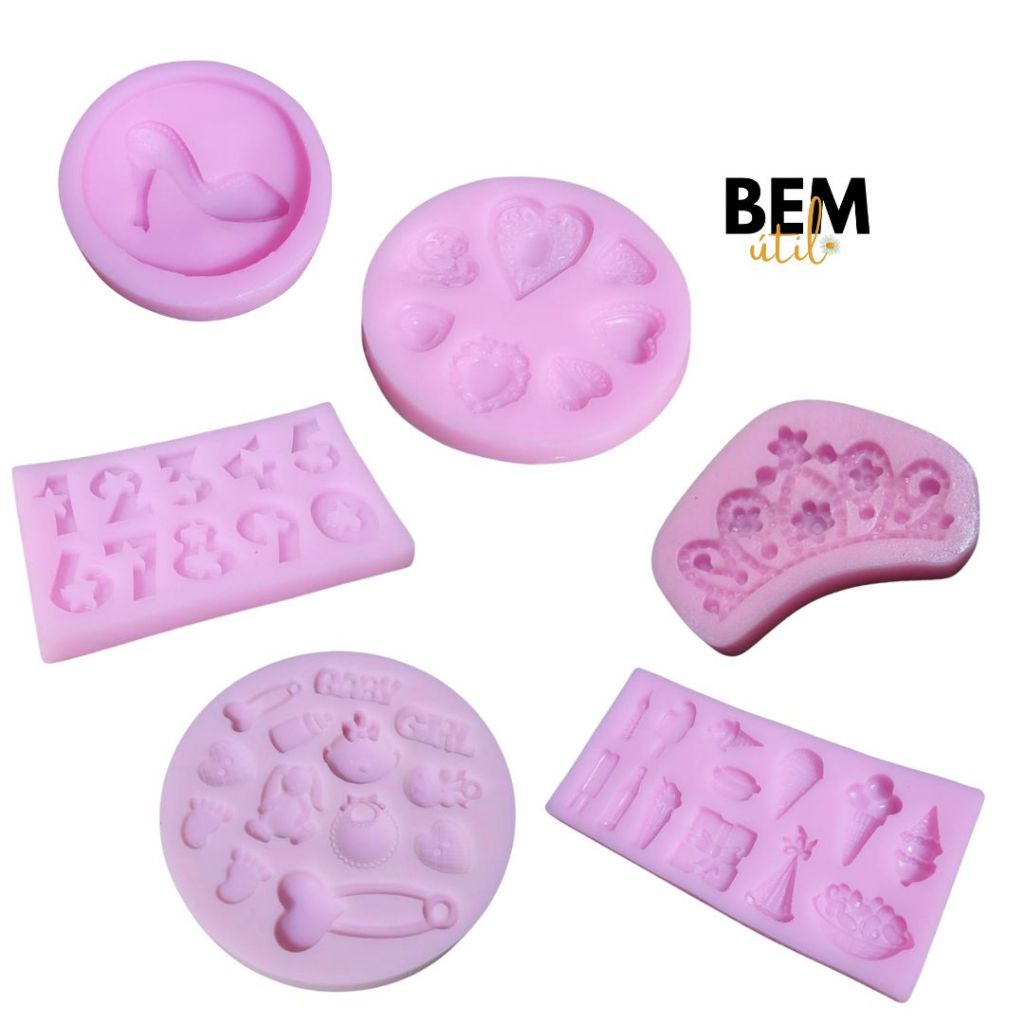 Molde de silicone confeitaria pasta americana