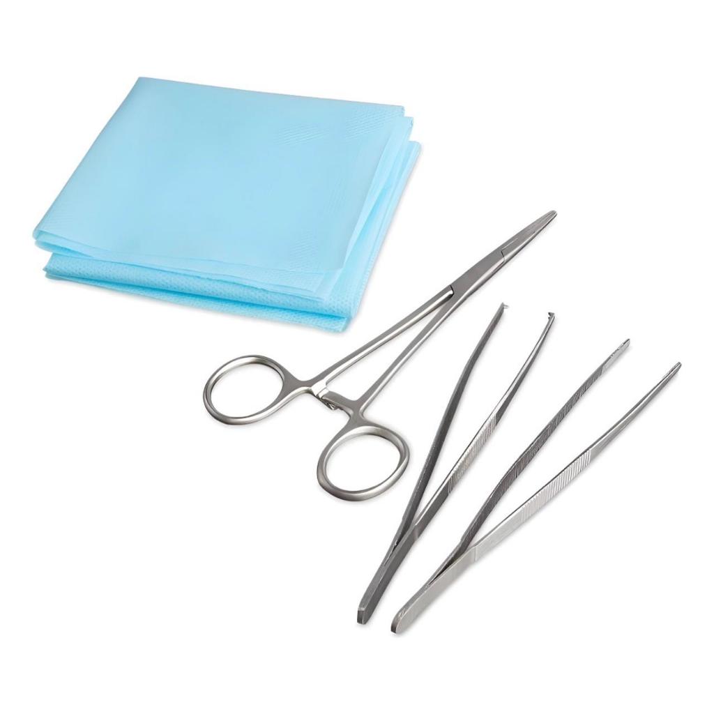 Kit Curativo Estéril Inox Profissional Venkuri