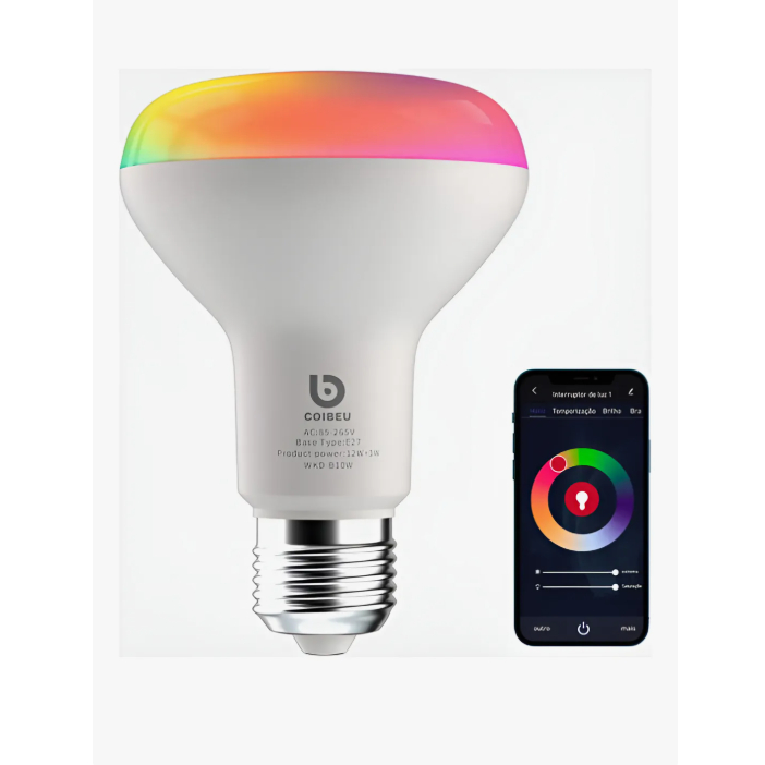 Lâmpada Alargar Led Rgb 15w Inteligente Smart Wi-fi Coibeu