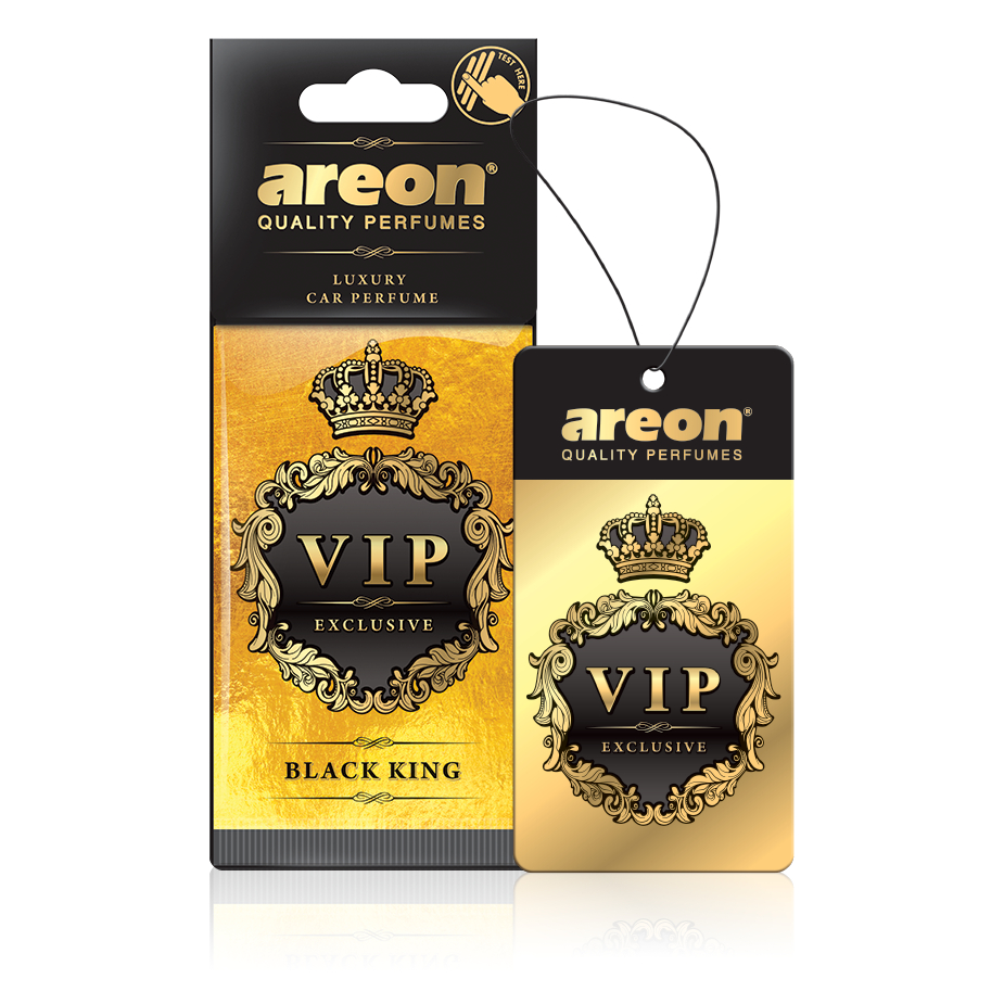 Aromatizante Areon VIP Black King Original – Perfume Automotivo Luxo e Longa Duração