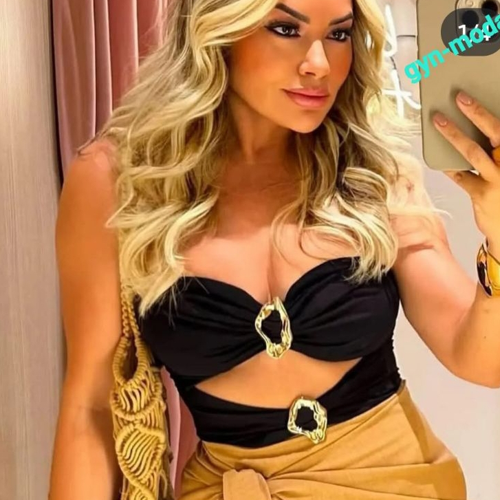 cropped  top faixa no suplex com bojo  fivelas look versátil e despojado em Oferta na Shopee