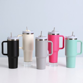 Copo Térmico Inox 1200ml com Canudo e Alça | Garrafa Térmica Dupla Camada Mantém Gelado e Quente