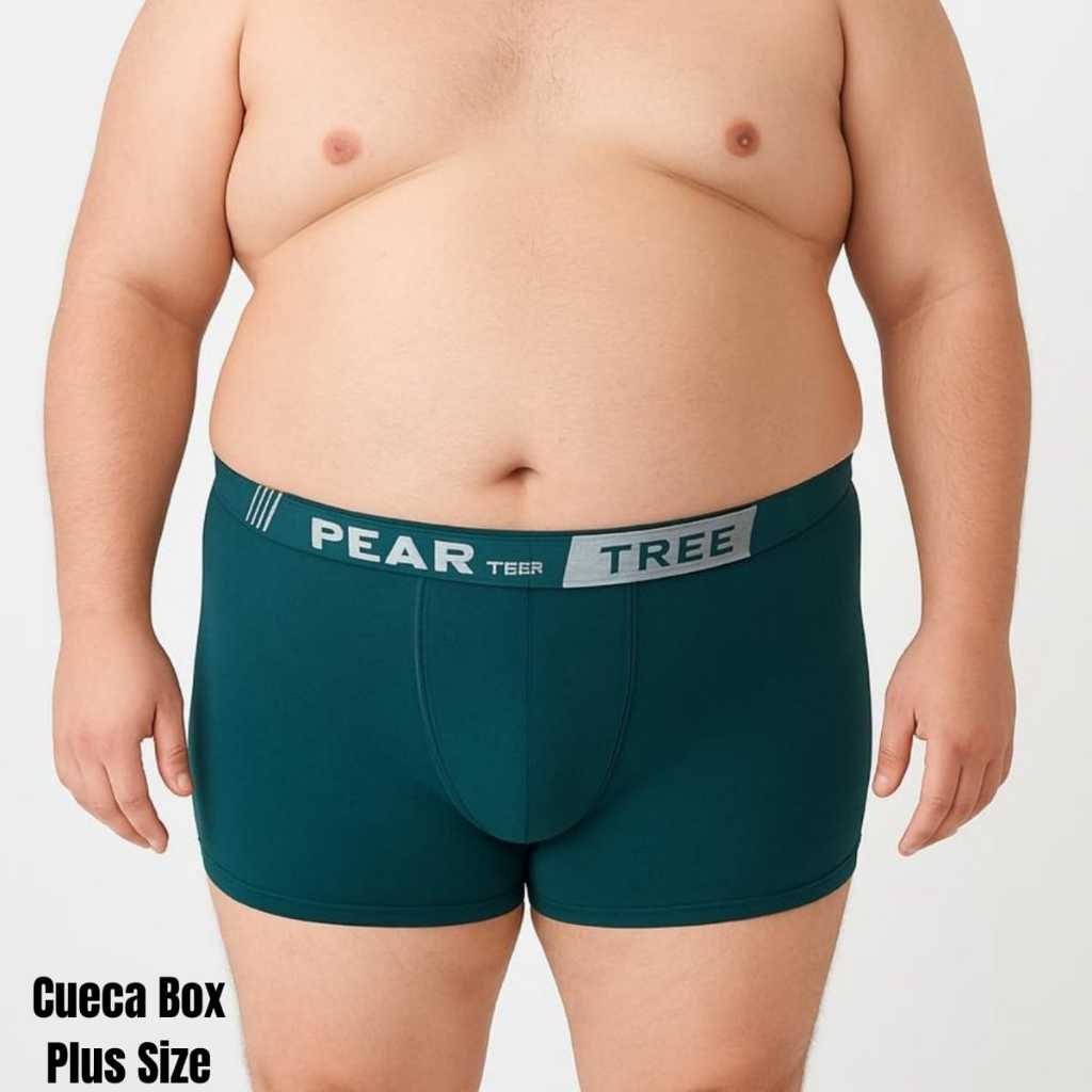Kit Cuecas Adulto Plus Size Cueca Box Plus Size Microfibra de Poliéster Linha Premium GG1 GG2 em Oferta na Shopee