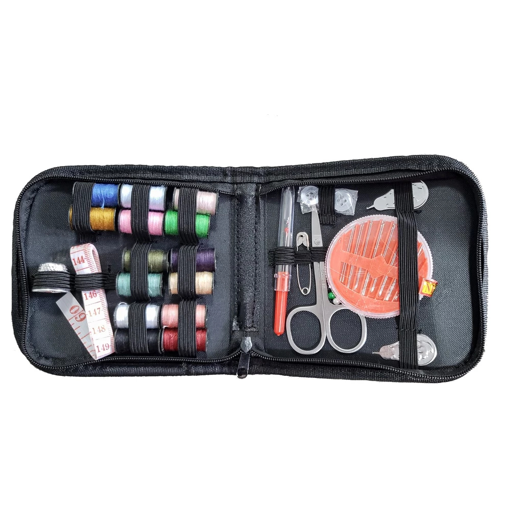 Kit De Costura Rápida e Prática Para Viagem Linhas Sortidas Agulhas e Alfinetes
