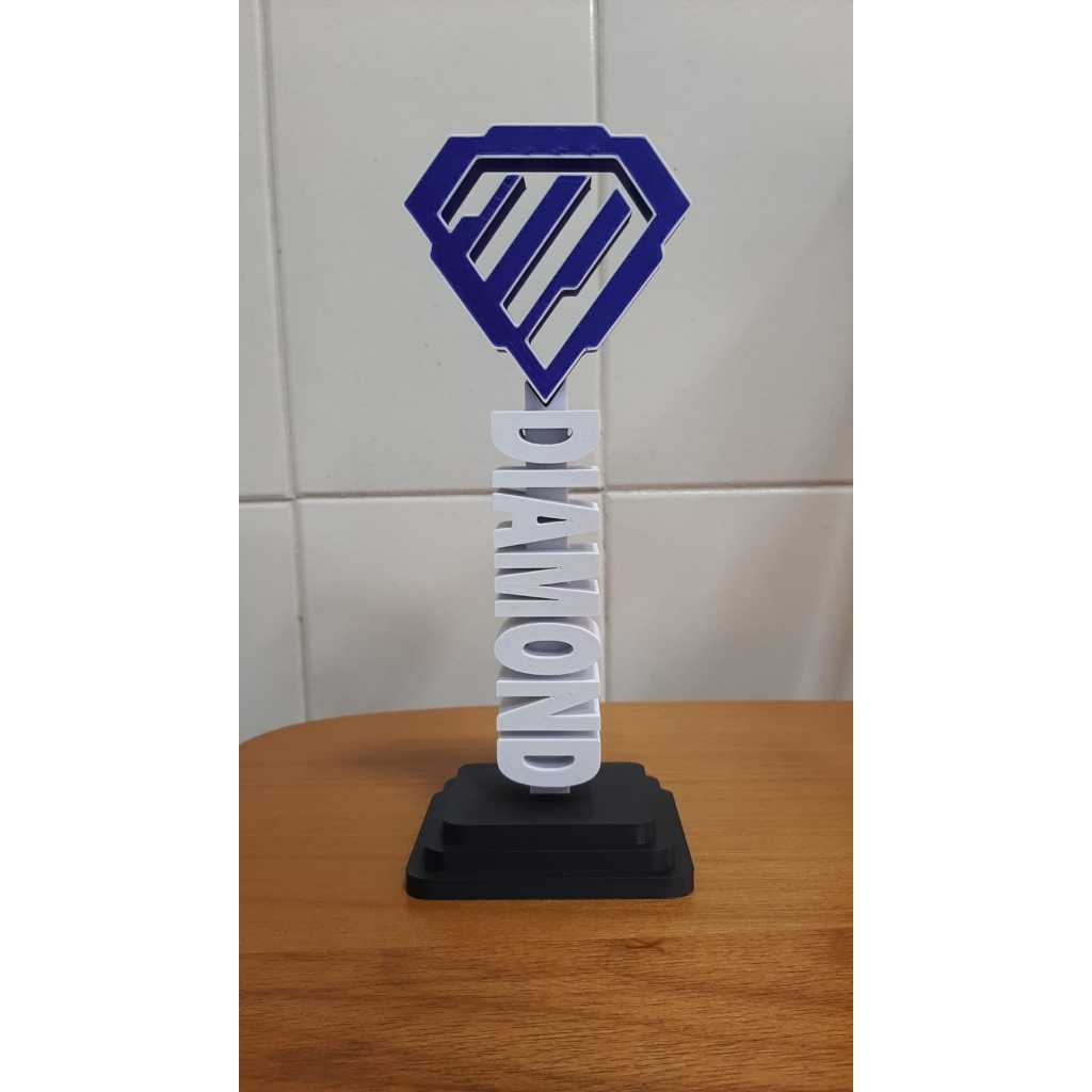 Troféu do rank Diamante - Rocket League - Impressão 3D