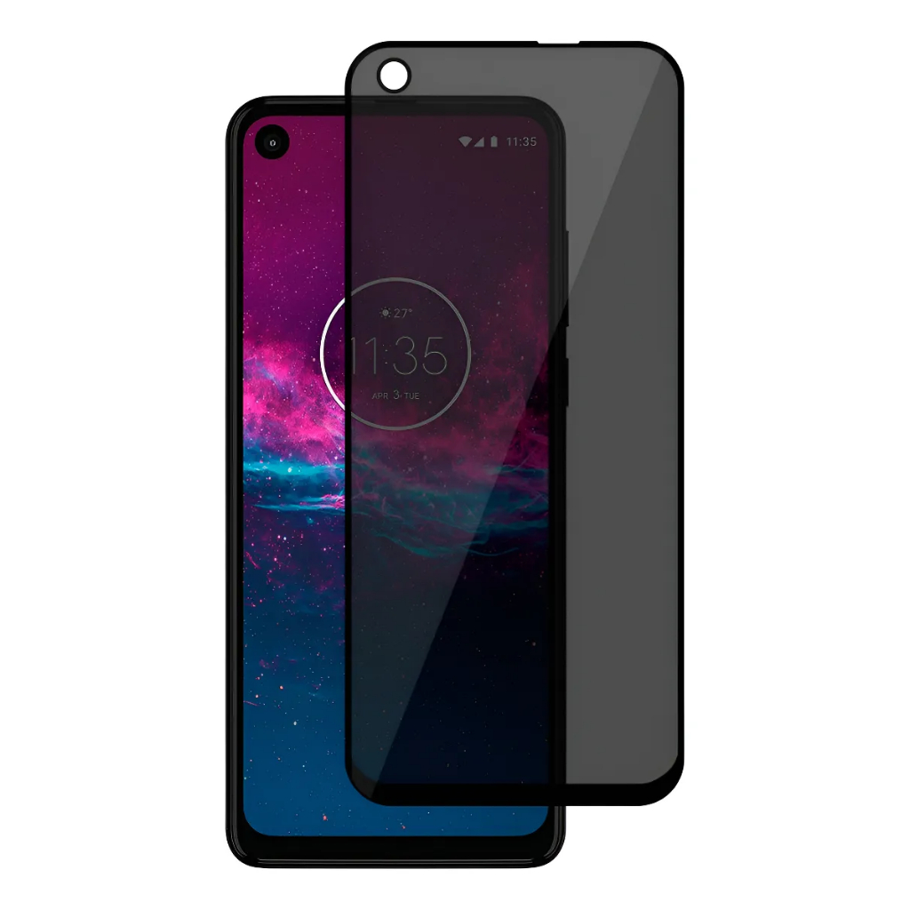 Película 3D de Privacidade para Motorola One Vision – Anti-Espionagem, Proteção Total