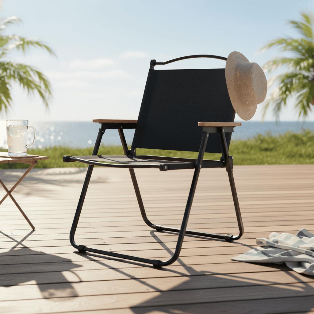 Cadeira Portátil Dobrável Camping Pesca Praia Piquenique Suporta Até 150kg Leve para Lazer Outdoor Parque