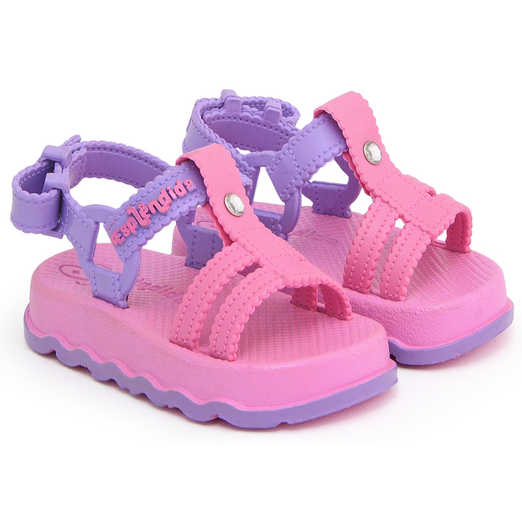 Sandália Infantil Bebê Feminina Menina Confortável Leve Super Macio Maleável Com Strass Lançamento em Oferta na Shopee