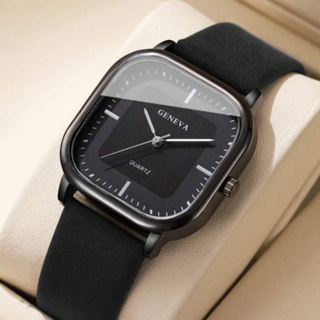 Relógio Masculino elegante de Couro sintético luxo marca Geneva original em Oferta na Shopee