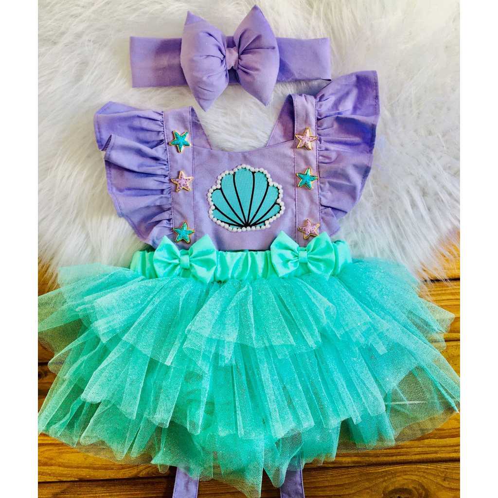 ROMPER FUNDO DO MAR SALOPETE FUNDO DO MAR SEREIA