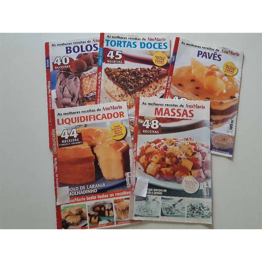 Lote Com 5 Revistas As Melhores Receitas De Ana Maria Ad24 (Usado)