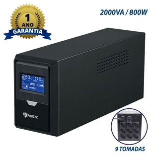 Nobreak JLProtec 2000VA c/9 Tomadas Proteção e Estabilidade para Equipamentos de 120V 220V ou Bivolt em Oferta na Shopee
