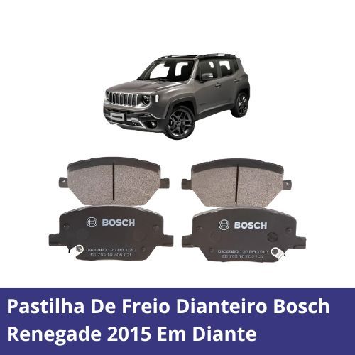 Pastilha De Freio Dianteiro Bosch Renegade 2015 Em Diante em Oferta na Shopee
