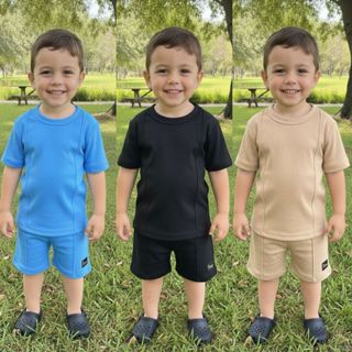 Conjunto Infantil Basico Masculino Verão Short e Camisa Menino Estiloso Mauricinho em Oferta na Shopee