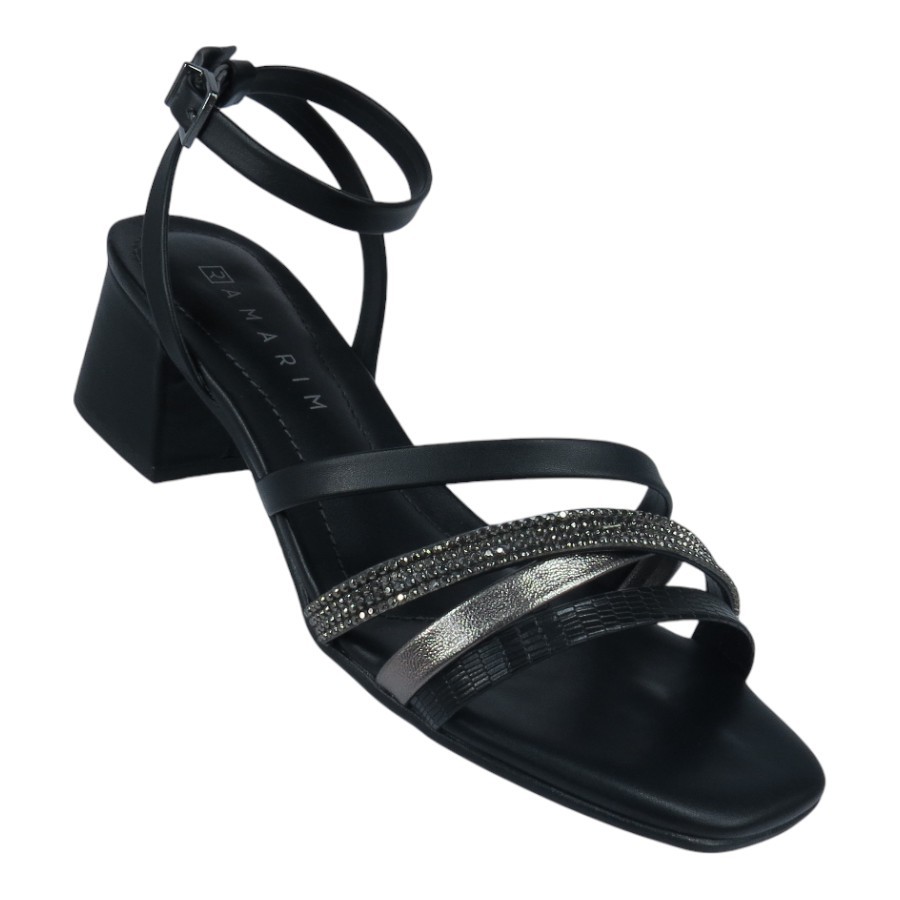 Sandália Ramarim Salto Bloco 2430204 em Oferta na Shopee