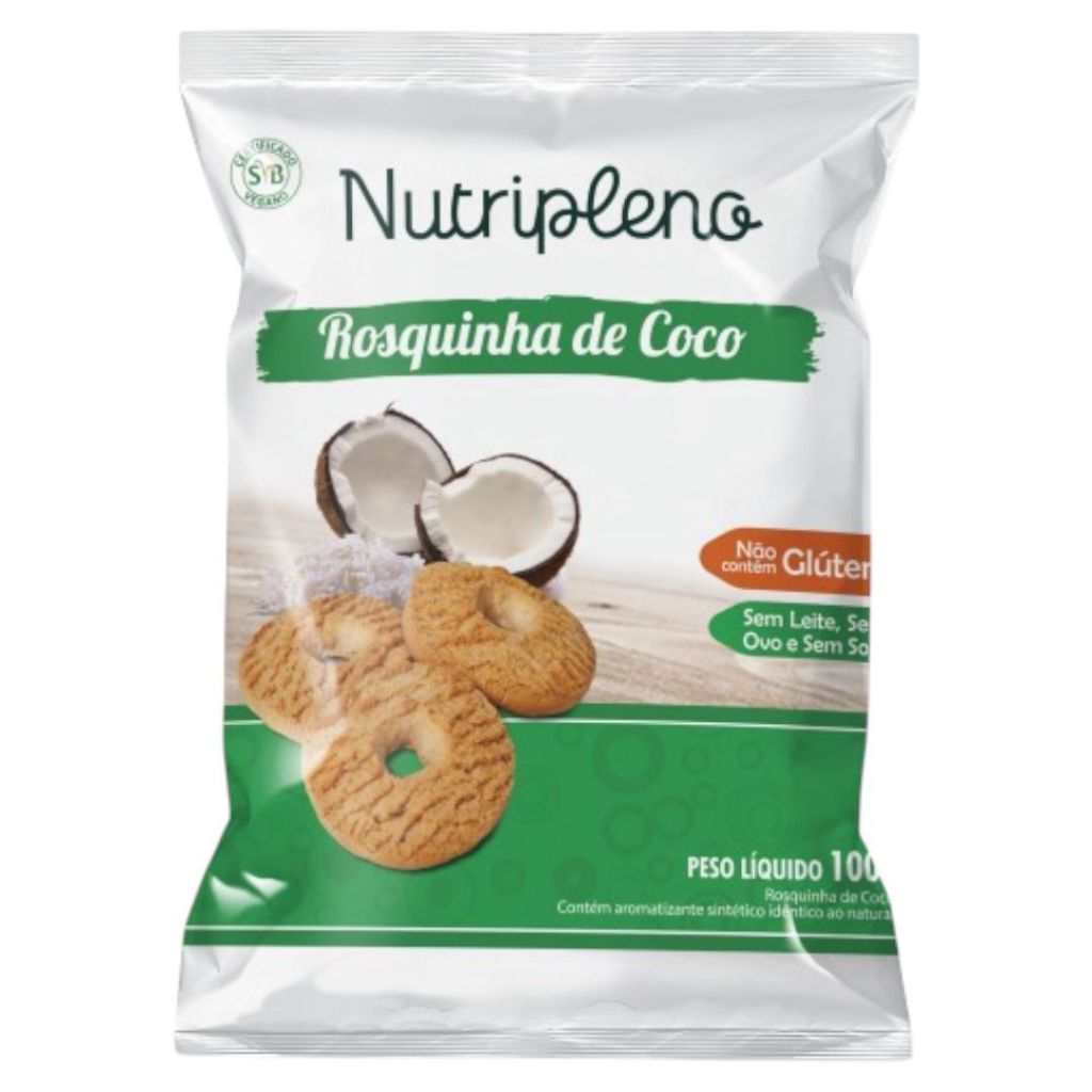 Rosquinha Sem Glúten de Coco Nutri Pleno 100g