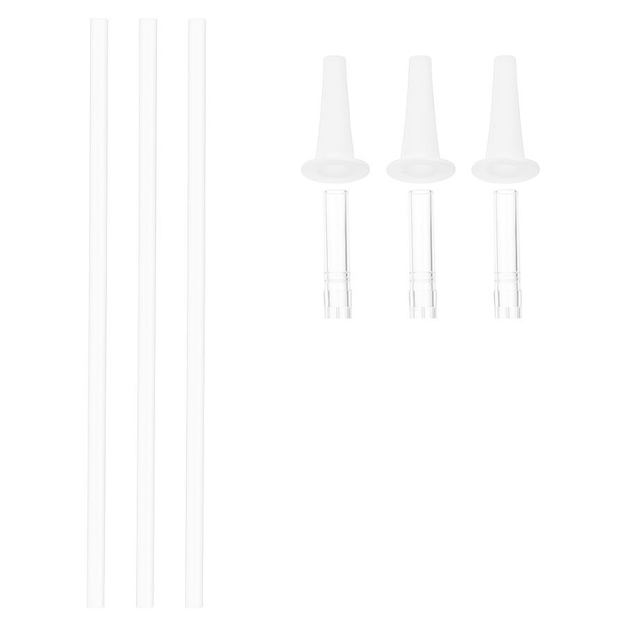 KIT 3 CANUDOS Reutilizáveis para Garrafas de Água com Tampa de Bico 30cm BRANCO KIT 3 CANUDOS Reutilizáveis para Garrafas de Água com Tampa de Bico 30cm BRANCO