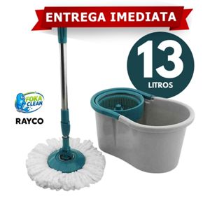 Mop Giratório 13 Litros Fit Cabo Inox Cesto Balde Multiuso em Oferta na Shopee