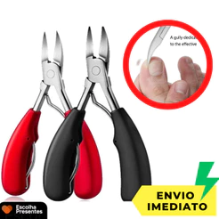 Alicate mola dupla De Cortar Unha Curvado Profissional Aço Inox Manicure Pedicure Podologia De Unha