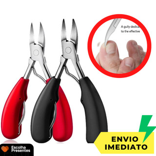 Alicate mola dupla De Cortar Unha Curvado Profissional Aço Inox Manicure Pedicure Podolog…