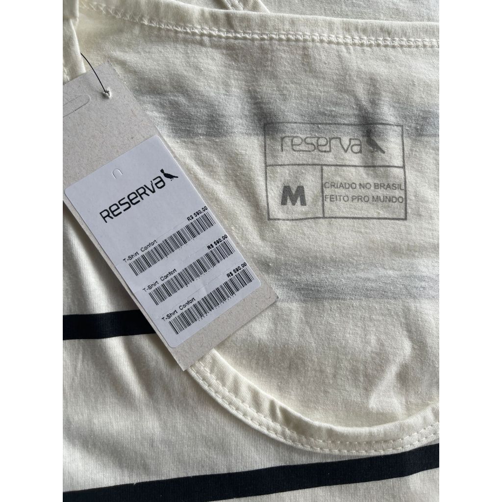 Detalhes do Camiseta Regata Cotton Listrada Premium RSV