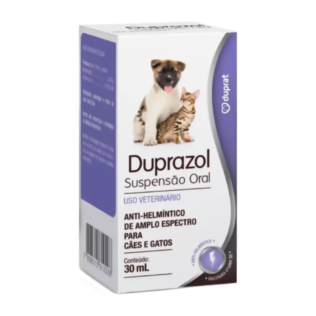Duprazol Soluçao Oral 30 ML Anti-Helmíntico Cães e Gatos