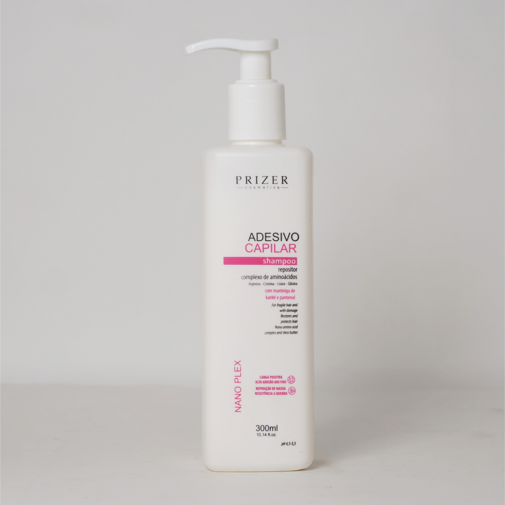 Detalhes do Adesivo Capilar - Shampoo 310ml + Condicionador 300gr + Máscara 250g + Finalizador Concervado 110ml