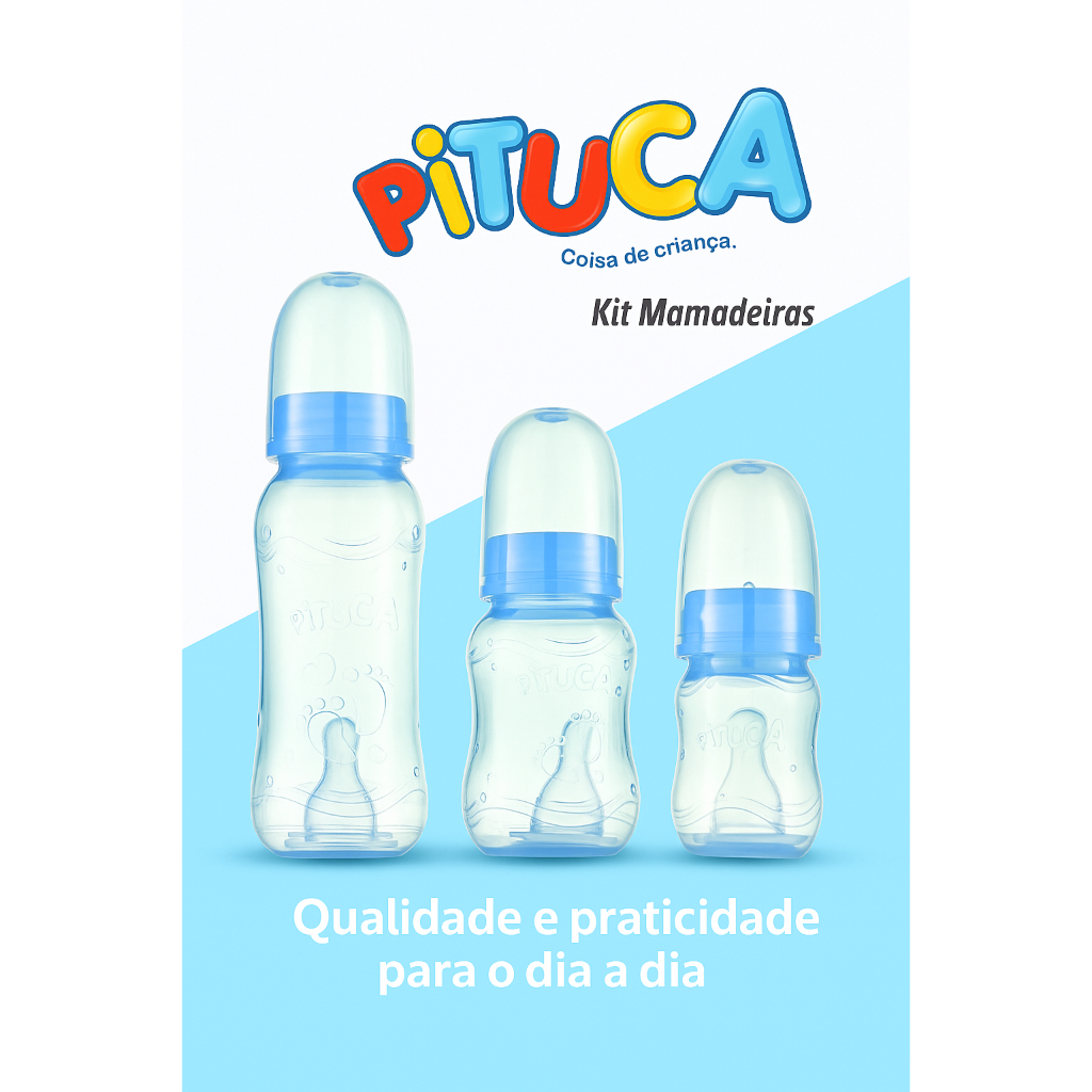 Kit Mamadeiras acinturada Pituca