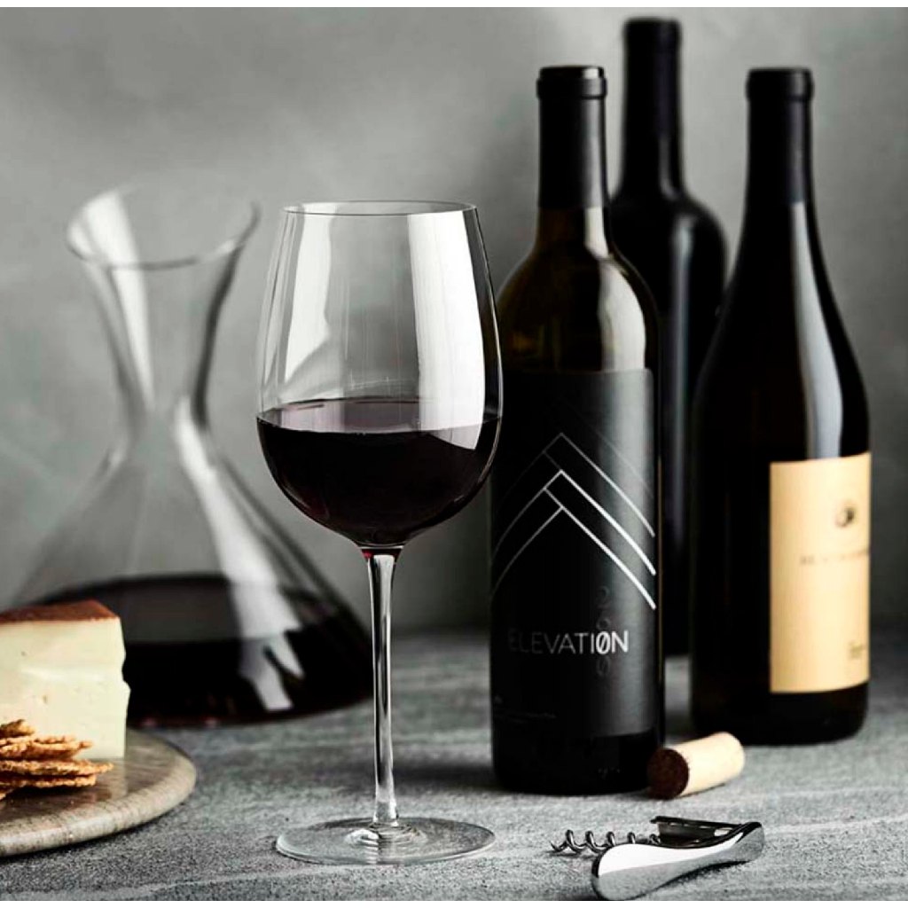 Conjunto de 6 Taças de Cristal para Vinho tinto Gastro Bohemia 450ml - vinho tinto festas