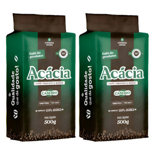 Café em Pó Gourmet - Kit 2un Café Torrado e Moido 500g - Café Acácia O melhor Café Premium
